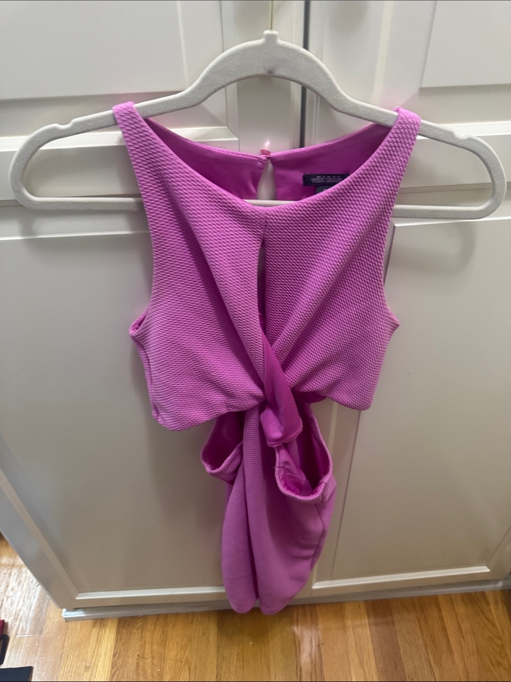 wild fable Pink Twist Textured dress